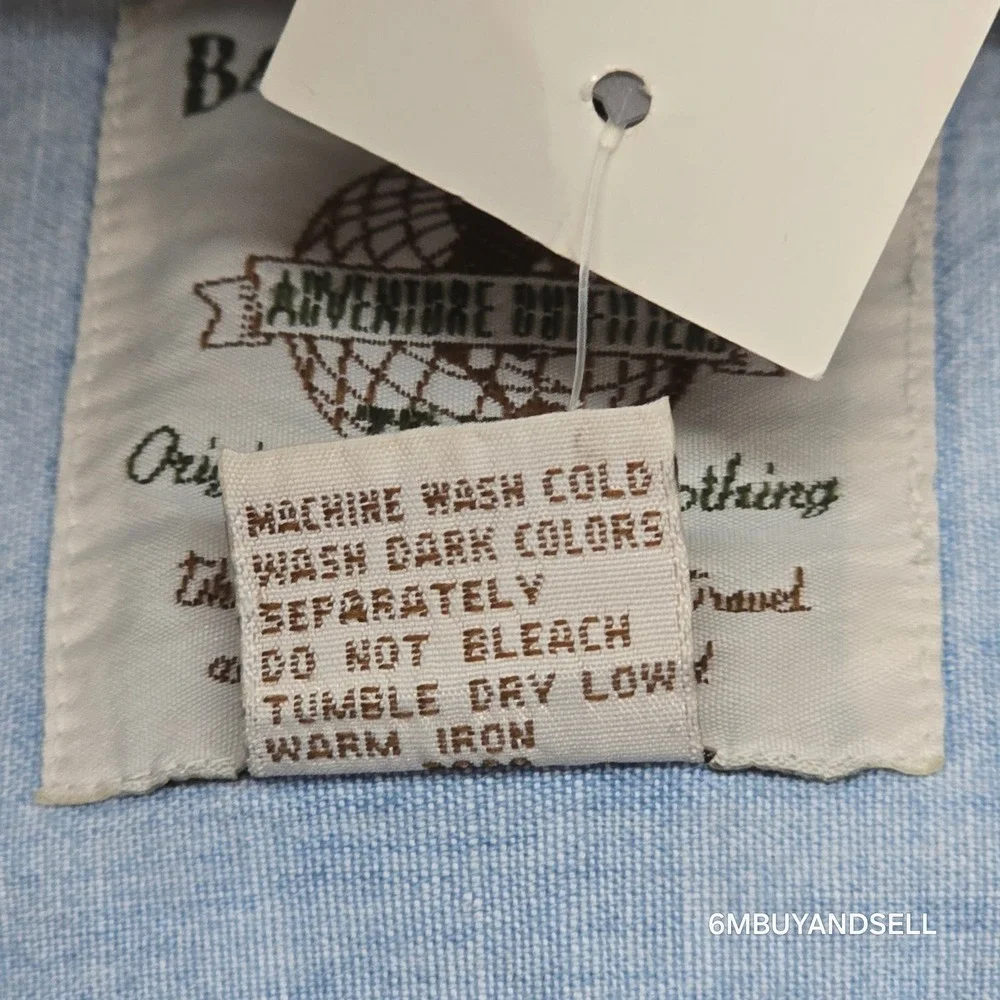 Banana Republic Vintage Adventure Outfitters Cotton Shirt XL Light‎ Blue 7140313